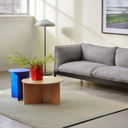 HAY Odkládací stolek Slit Wood, High Vivid Blue - DESIGNSPOT