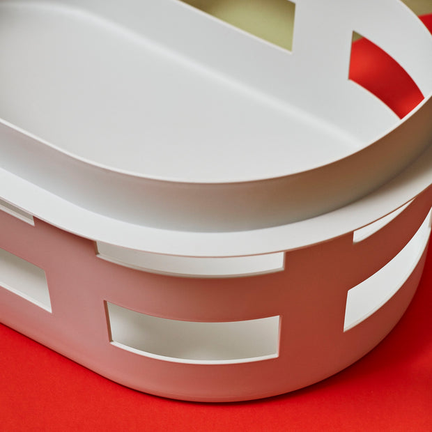 HAY Koš na prádlo Basket L, Light Grey - DESIGNSPOT