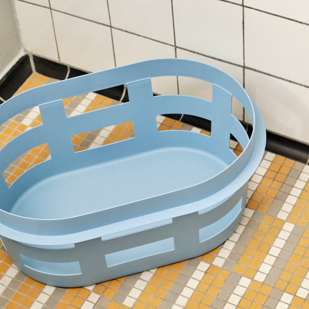 HAY Koš na prádlo Basket L, Light Grey - DESIGNSPOT