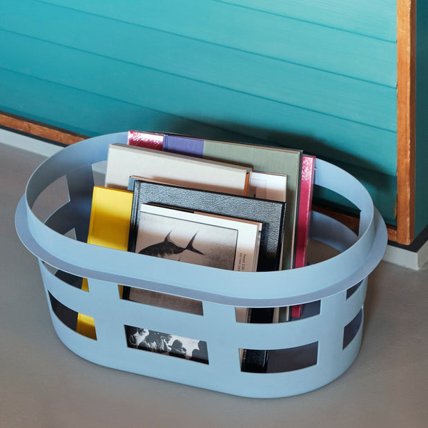 HAY Koš na prádlo Basket L, Light Grey - DESIGNSPOT