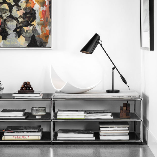 Northern Stolní lampa Birdy, Black / Steel - DESIGNSPOT