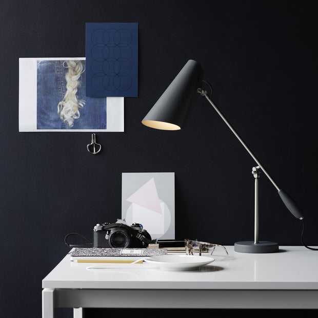 Northern Stolní lampa Birdy, Black / Steel - DESIGNSPOT