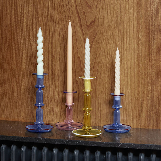 Hay Sada svíček Candle L, 6ks, Aqua + Yellow + Pink - DESIGNSPOT