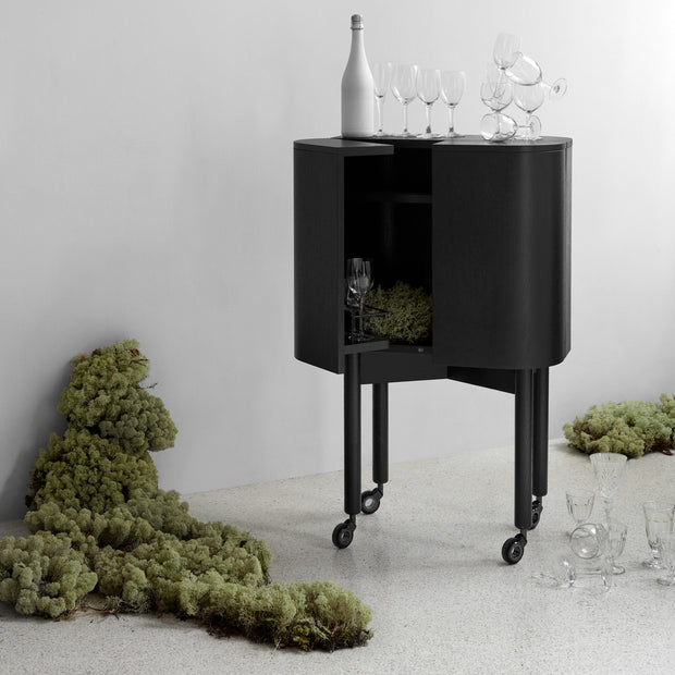 Northern Minibar Loud, Smoked Oak / Alu Front - DESIGNSPOT