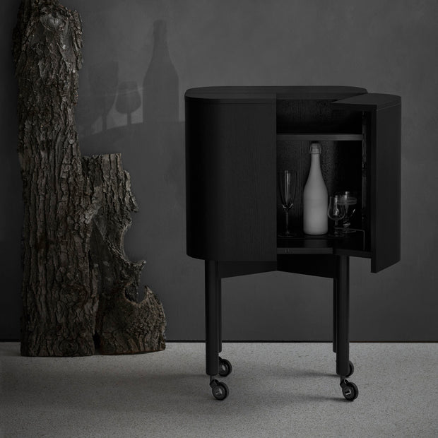 Northern Minibar Loud, Smoked Oak / Alu Front - DESIGNSPOT