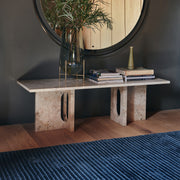 Audo Copenhagen Konferenční stolek Androgyne Lounge, Kunis Breccia Stone - DESIGNSPOT
