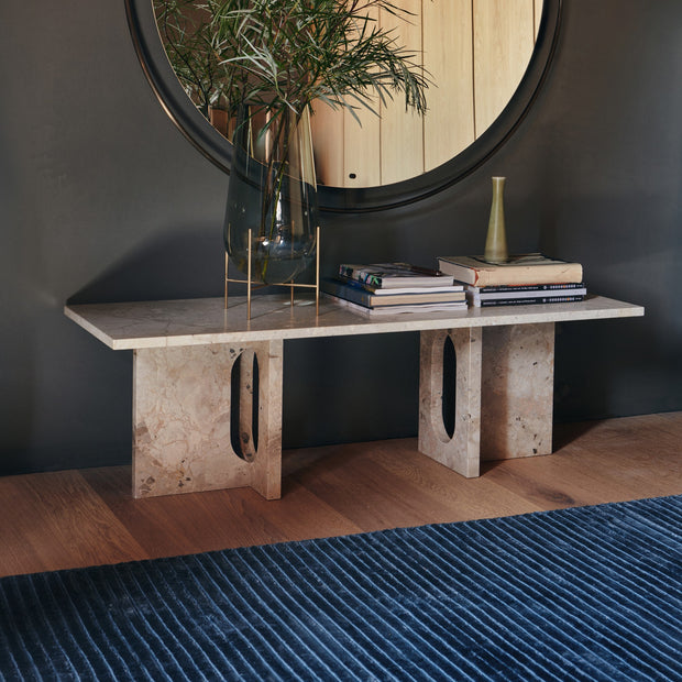 Audo Copenhagen Konferenční stolek Androgyne Lounge, Kunis Breccia Stone - DESIGNSPOT