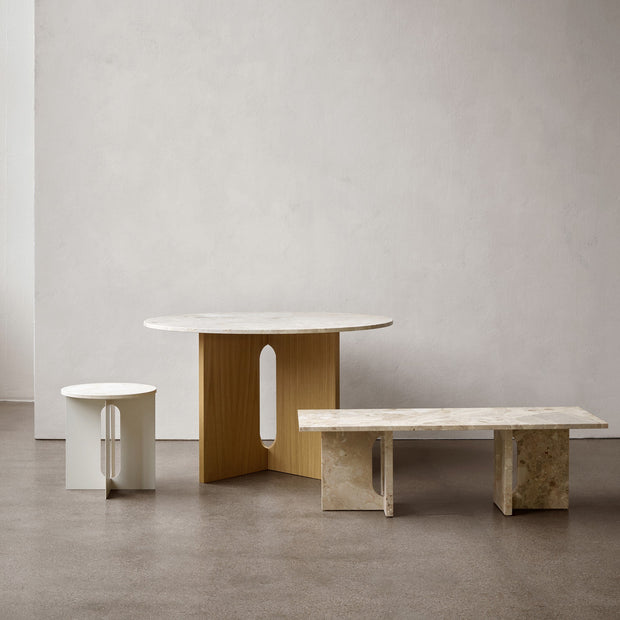 Audo Copenhagen Konferenční stolek Androgyne Lounge, Kunis Breccia Stone - DESIGNSPOT