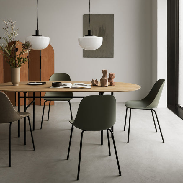 Audo Copenhagen Jídelní židle Harbour Side, Natural Oak / White - DESIGNSPOT