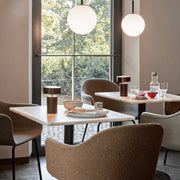 Audo Copenhagen Jídelní židle Harbour, Dark Oak / Burned Red - DESIGNSPOT