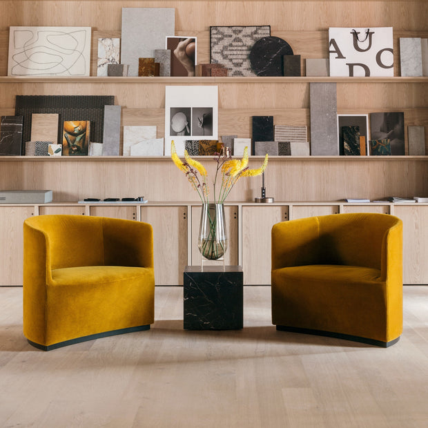 Audo Copenhagen Odkládací stolek Plinth Cubic, Black Marble - DESIGNSPOT