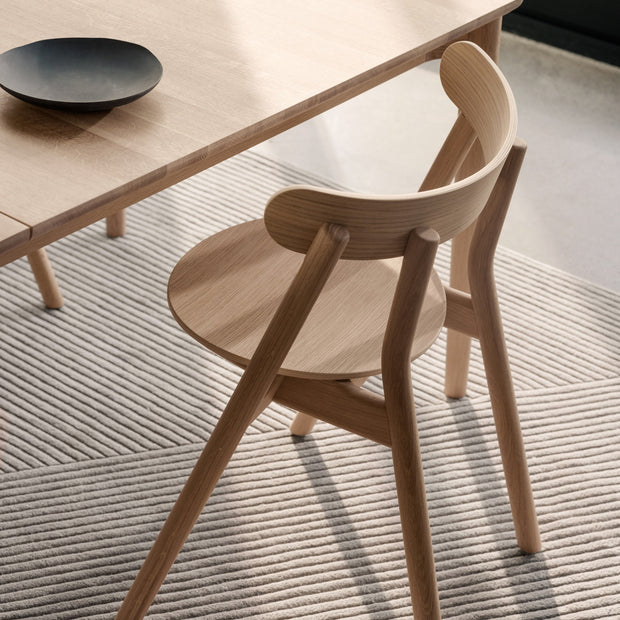 Northern Jídelní židle Oaki Dinning s čalouněnín, Light Oak - DESIGNSPOT