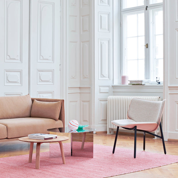 HAY Odkládací stolek Bella Ø45 High, White Oak - DESIGNSPOT