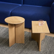 HAY Odkládací stolek Slit Wood, High Vivid Blue - DESIGNSPOT