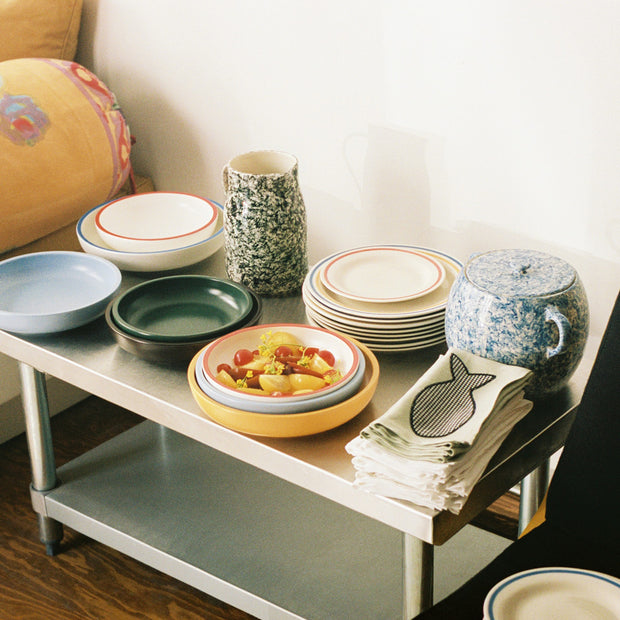 HAY Sada talířů Sobremesa Ø18, Blue, 2ks - DESIGNSPOT