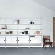 String Police na časopisy Magazine Shelf 78 x 30, White - DESIGNSPOT