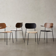 Audo Copenhagen Židle Co Chair, Black / Natural Oak / Hallingdal 130 - DESIGNSPOT
