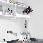 String Sada háčků 5ks, White - DESIGNSPOT