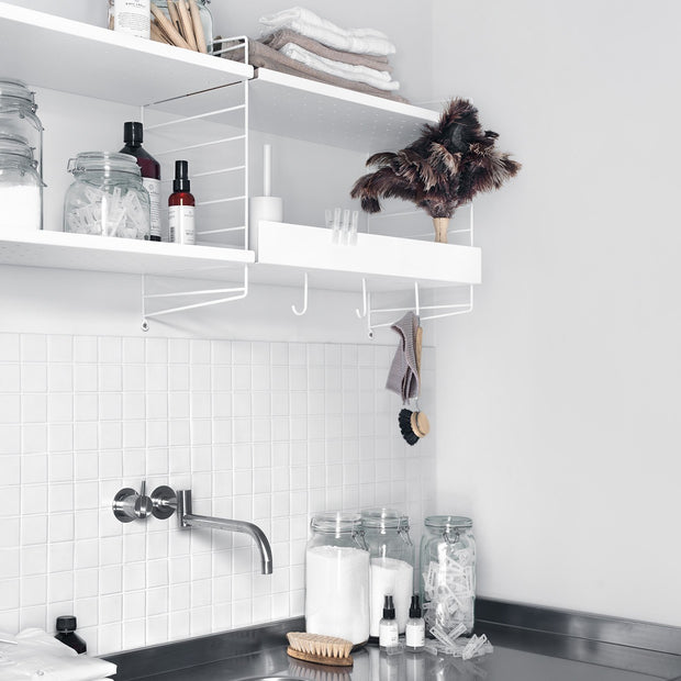 String Sada háčků 5ks, White - DESIGNSPOT