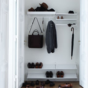 String Nízká kovová police Metal Shelf Low 58 x 30, White - DESIGNSPOT