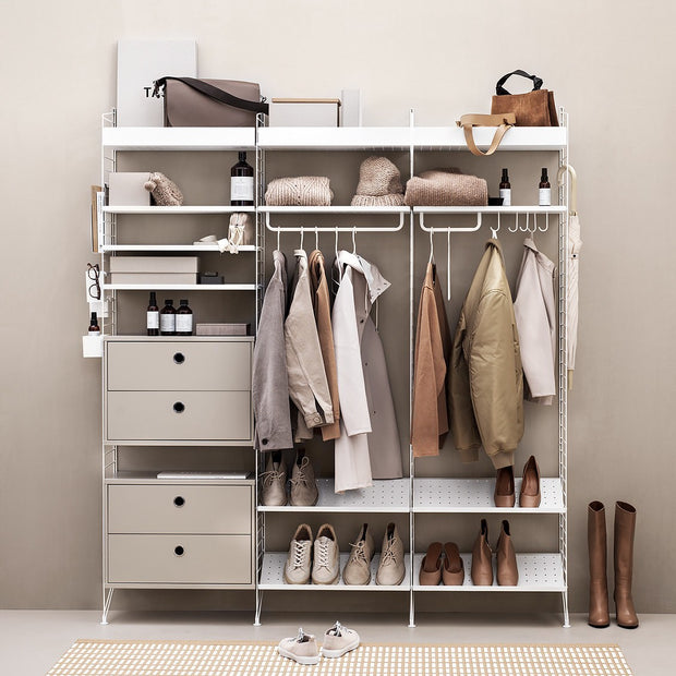 String Šatní tyč 53, White - DESIGNSPOT