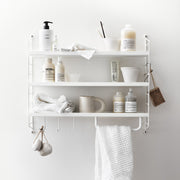 String Sada háčků 5ks, White - DESIGNSPOT