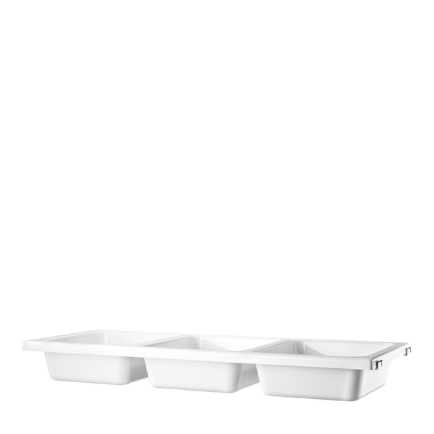 String Police s přihrádkami Bowl Shelf 78 x 30, White - DESIGNSPOT