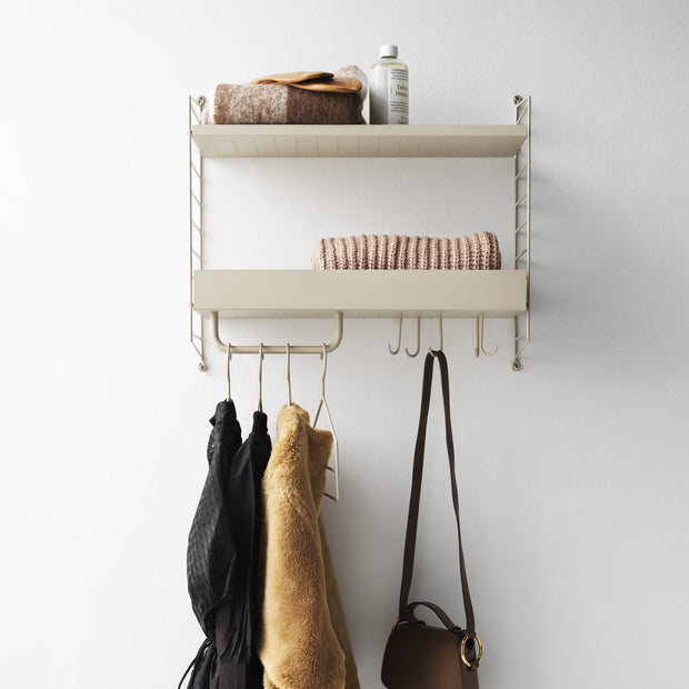 String Sada háčků 5ks, White - DESIGNSPOT