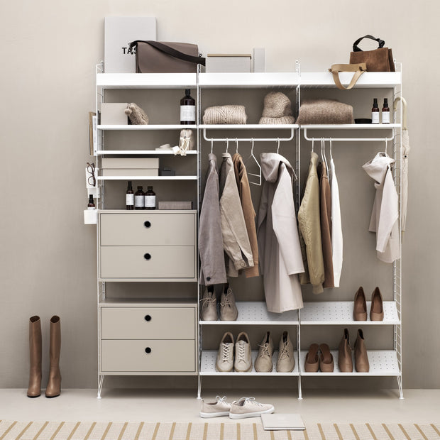 String Šatní tyč 53, White - DESIGNSPOT