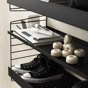 String Vysoká kovová police Metal Shelf High 78 x 30, Black - DESIGNSPOT