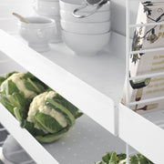 String Nízká kovová police Metal Shelf Low 58 x 30, White - DESIGNSPOT