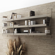 String Vysoká kovová police Metal Shelf High 58 x 30, Beige - DESIGNSPOT
