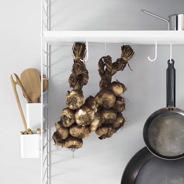 String Sada háčků 5ks, White - DESIGNSPOT