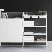 String Police s přihrádkami Bowl Shelf 78 x 30, White - DESIGNSPOT