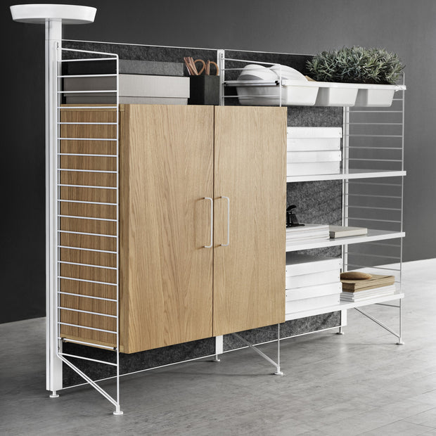 String Police s přihrádkami Bowl Shelf 78 x 30, White - DESIGNSPOT